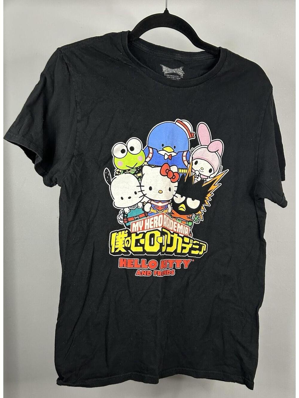 My Hero Academia & Hello Kitty T-Shirt Men’s Size Medium